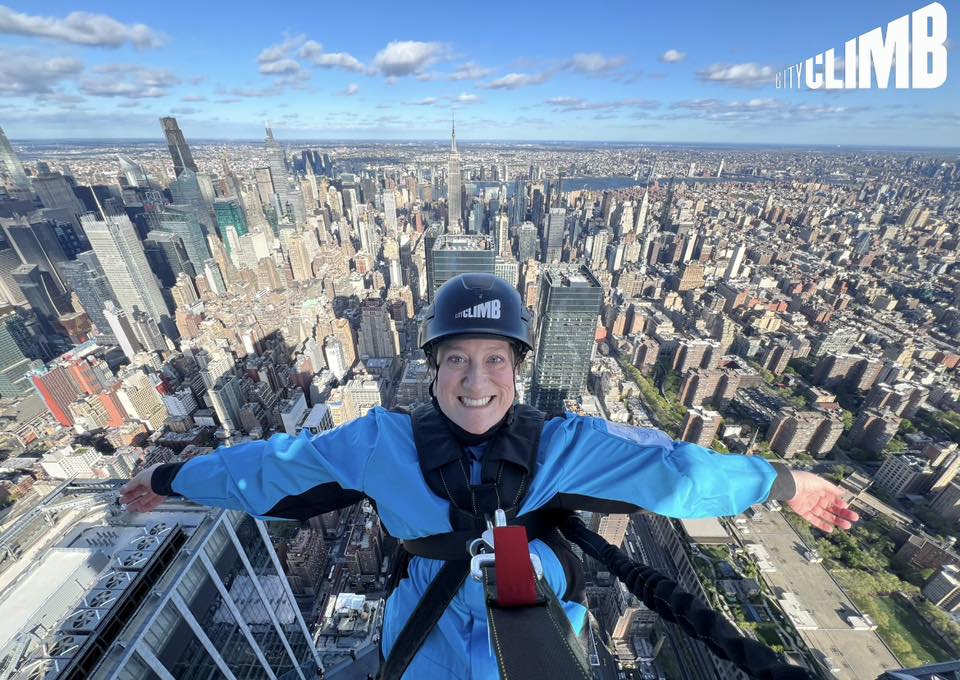Kelli Corniello at the climb